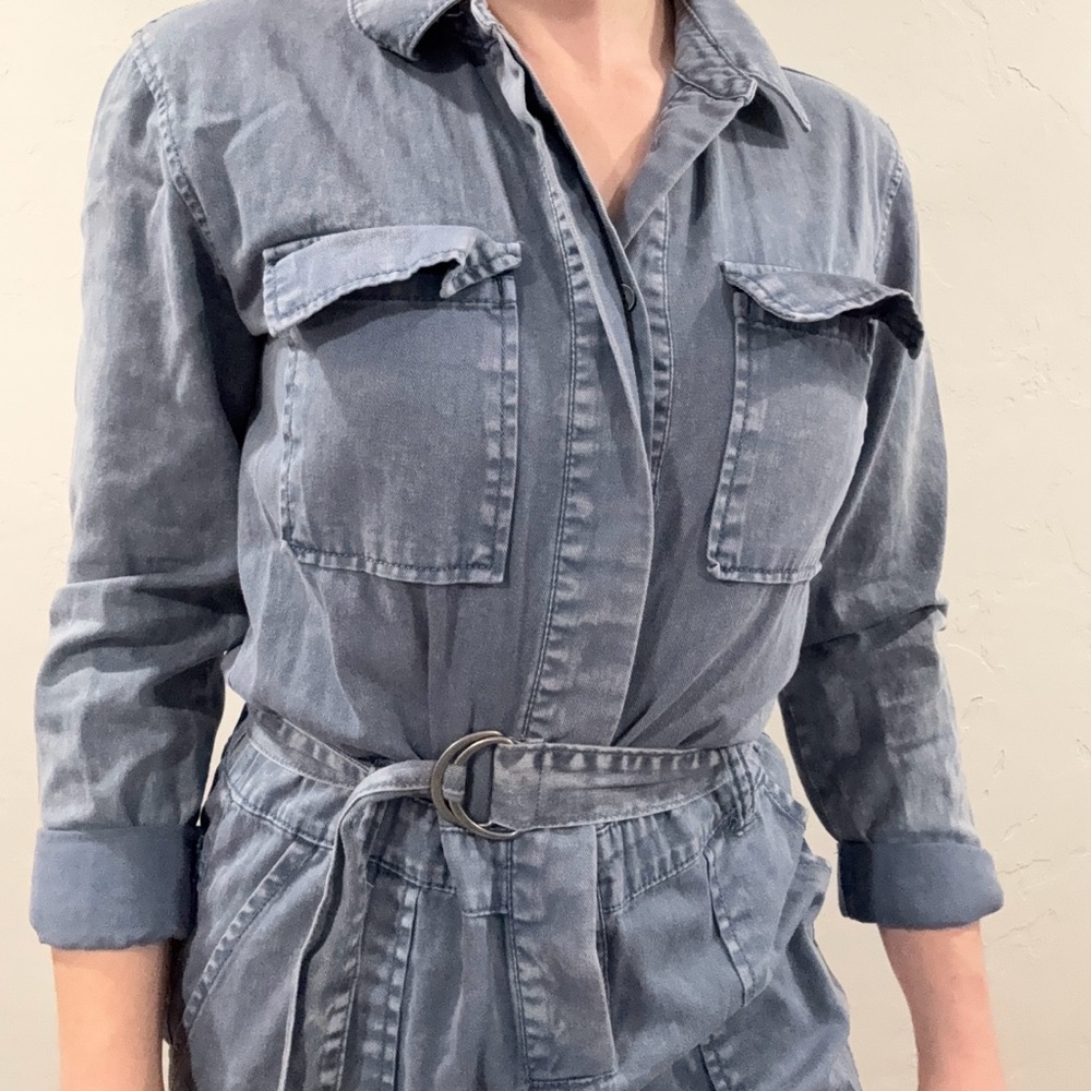 wild fable Washed Blue Utility Jumpsuit